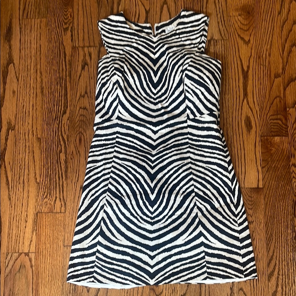 Milly Black and White A-line Mini Dress size 6
